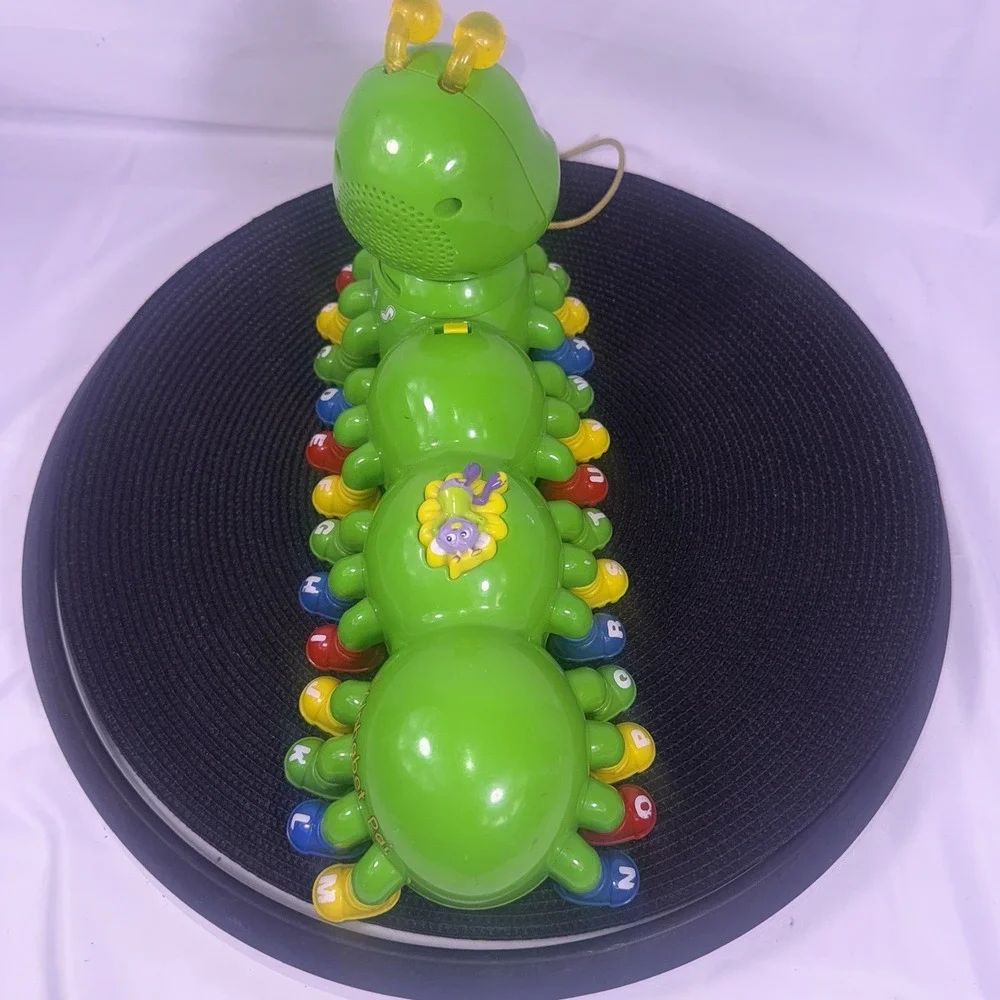 LeapFrog Alphabet Pal Pull Toy Talking Caterpillar Letters Sound 2001 Works